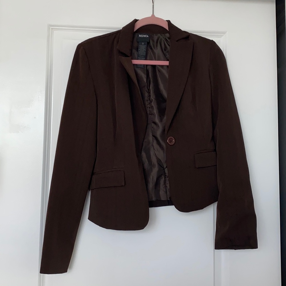 Brown blazer jacket